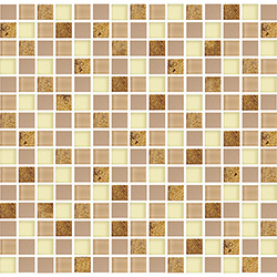 Pastilha de Vidro (30x30cm) Infiniti INF-140 Dourado - Colortil