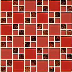 Pastilha de Vidro (30x30cm) Infiniti INF-181 Vermelho - Colortil
