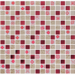 Pastilha de Vidro (30x30cm) Infiniti INF-184 Vermelho - Colortil