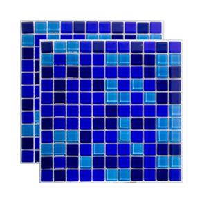Tudo sobre 'Pastilha de Vidro Mescla Safira 30x30cm Azul Royal Gres Royal Gres'