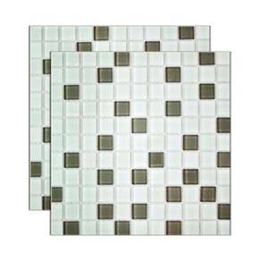 Tudo sobre 'Pastilha de Vidro Miscelanea Placa 29,2x29,2cm Cinza e Glass Mosaic Glass Mosaic'