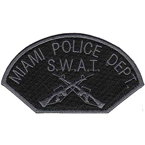 Patch Bordado - Departamento Policia Swat Miami PL60053-419 Fecho de Contato