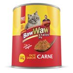 Patê Enlatado Sabor Carne 280g para Gatos - Baw Waw