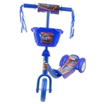 Patinete Infantil Bbr Toys 3 Rodas Com Cesto Azul