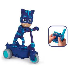 Patinete Menino-Gato Candide PJ Masks com 3 Funções - Azul