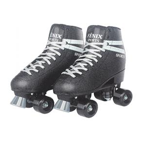 Patins Fênix Brinquedos Roller Skate RL-04 - Preto - Tamanho 36 ao 37