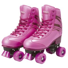 Patins Fênix Brinquedos Roller Skate RL-06 - Rosa - Tamanho 39 a 42