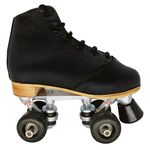 Patins Quad 4 Rodas Infantil Preta e Roda Preta