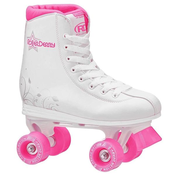 Patins Roller Derby Roller Star 350 - Branco e Pink 36
