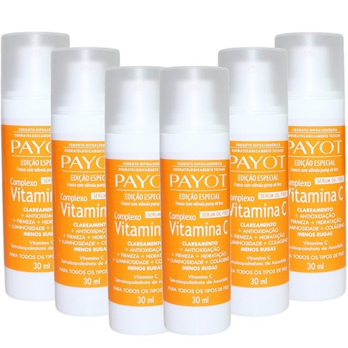 Payot Kit Complexo de Vitamina C 30Ml - 6 Unidades