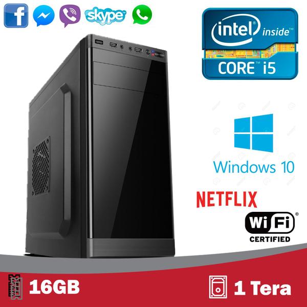 Computador 5TechPC, INTEL I5, 16Gb, HD1TERA, Windows 10 PRO - WIFI
