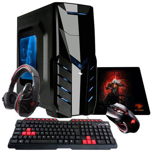 PC G-FIRE AMD A10 9700 8GB 1TB Radeon R7 2GB Integrada Computador Gamer GKN HTG-251