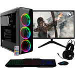 Pc Gamer com Monitor Led 24" Full Hd e Geforce Gtx 1050 2gb Intel Core I7 8gb Hd 1tb Fonte 500w Gabinete Rgb Easypc