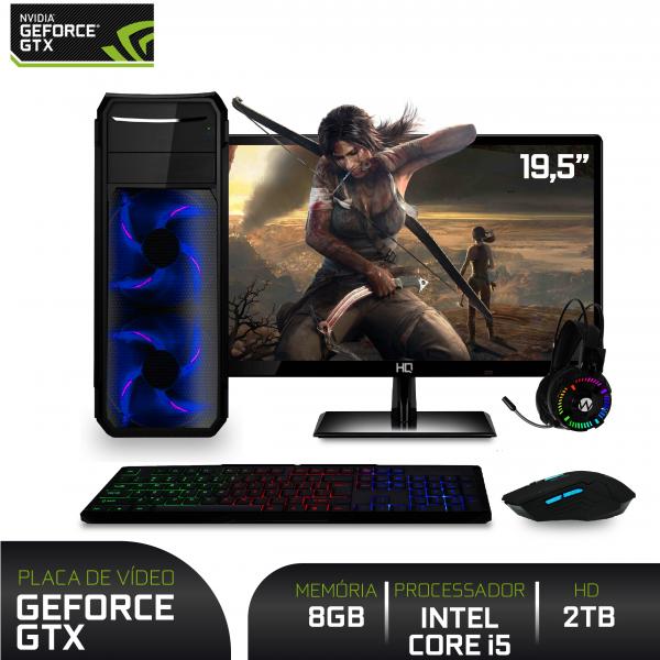 PC Gamer Completo com Monitor 19.5" Intel Core I5 8GB HD 2TB (Geforce GTX Ti 4GB) EasyPC Player