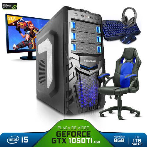 Pc Gamer Completo Smat Pc SMT81074 I5 8GB (Geforce GTX 1050TI 4GB) 1TB + Cadeira Gamer