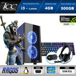 Pc Gamer Icc Ag2341k Intel Core I3 3,2 Ghz 4gb 500gb Geforce Gtx 1050 2gb Ddr5 Kit Multimídia Hdmi Full HD