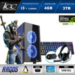 Pc Gamer Icc Ag2344k Intel Core I3 3,2 Ghz 4gb 2tb Geforce Gtx 1050 2gb Ddr5 Kit Multimídia Hdmi Full HD