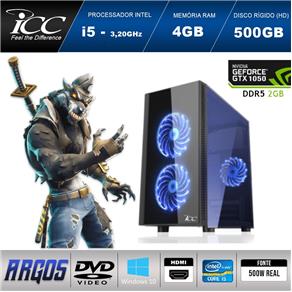 PC Gamer ICC AG2541DW Intel Core I5 3,2 Ghz 4GB 500gb GeForce GTX 1050 2GB DDR5 128Bits DVDRW HDMI FULL HD Windows 10