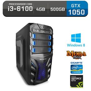 PC Gamer Neologic Moba Box NLI59911 Intel Core I3-6100 4GB (GeForce GTX 1050 2GB) 500GB Win 8