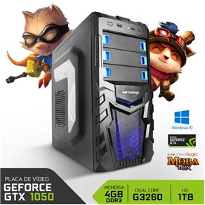 PC Gamer Neologic Moba Box NLI60010 Intel Core G3260 4GB (GeForce GTX 1050 2GB) 1TB Win 10