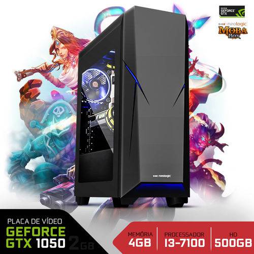 PC Gamer Neologic Moba Box NLI67200 Intel Core I3-7100 4GB (GeForce GTX 1050 2GB) 500GB