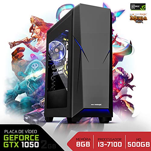 PC Gamer Neologic Moba Box NLI67204 Intel Core I3-7100 8GB (GeForce GTX 1050 2GB) 500GB Windows 7