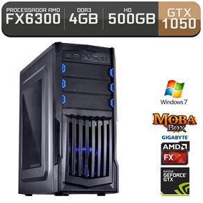 PC Gamer Neologic Moba Box NLI67054 Amd FX6300 4GB (GeForce GTX 1050 2GB) 500GB Windows 7