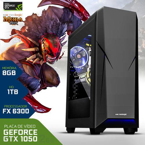 PC Gamer Neologic Moba Box NLI67091 Amd FX6300 8GB (GeForce GTX 1050 2GB) 1TB Windows 7