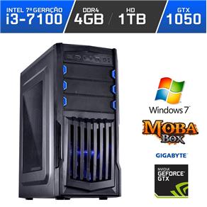 PC Gamer Neologic Moba Box NLI67210 Intel Core I3-7100 4GB (GeForce GTX 1050 2GB) 1TB Windows 7