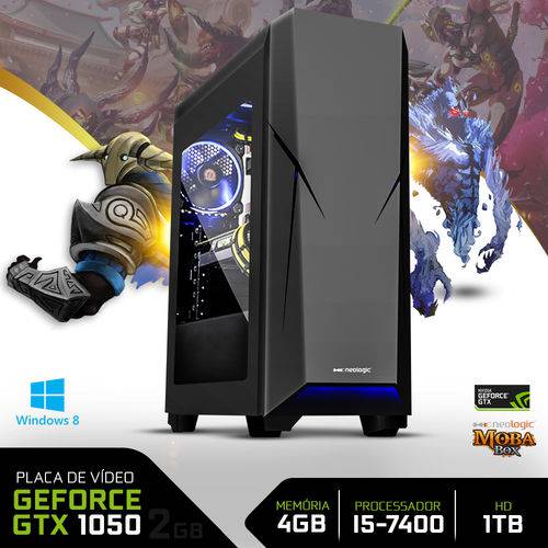 Tamanhos, Medidas e Dimensões do produto PC Gamer Neologic Moba Box NLI67179 Intel Core I5-7400 4GB (GeForce GTX 1050 2GB) 1TB Windows 8