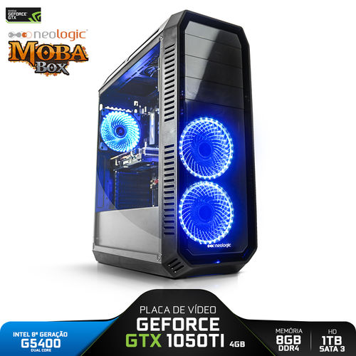 PC Gamer Neologic Moba Box NLI80972 Intel G5400 8GB (GeForce GTX 1050TI 4GB) 1TB