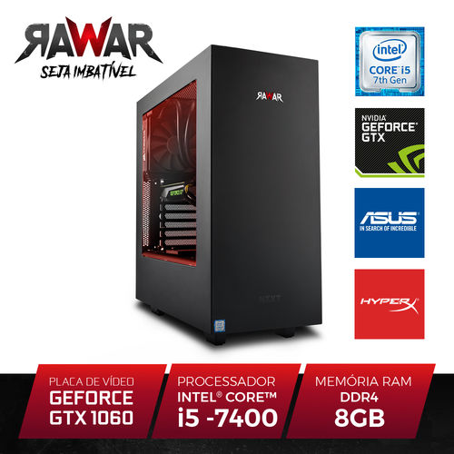 PC Gamer Rawar RW255PVM INTEL I5 7400 8GB (Geforce GTX1060 de 6GB) 1TB