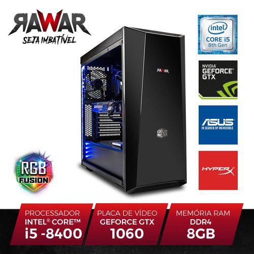 PC Gamer RAWAR RW274RGB INTEL I5 8400 8GB (Geforce GTX1060 de 6GB) 1TB