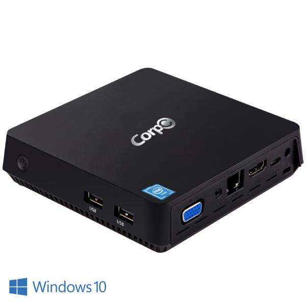 PC Mini CorpC Box Intel Quad Core 4GB SSD 32GB + HD 2TB Windows 10 WiFi Bluetooth HDMI