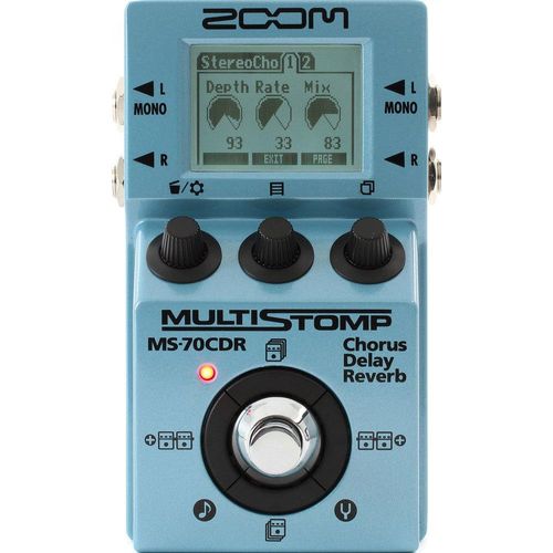 Pedal Zoom Ms 70cdr Multi Stomp Chorus Delay Shimmer Reverb