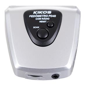 Pedômetro com Display Digital em LCD e Rádio FM PD40 Kikos
