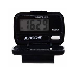 Pedômetro Kikos PD20 Preto com Display Digital em LCD