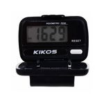 Pedômetro Kikos PD20 Preto com Display Digital em LCD