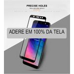 Pelã­cula De Vidro Temperado Galaxy A6 Plus 2018 - 3d 9h 2.5d Full Cover - Preto