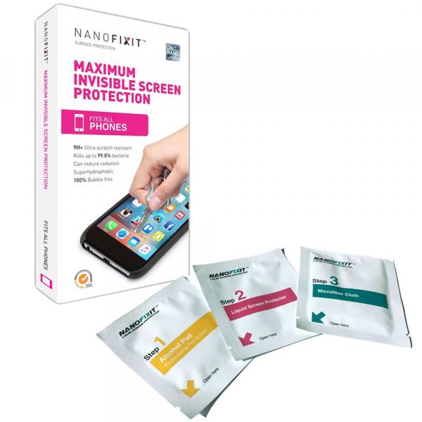 Película De Proteção Líquida Nanofixit One Phone - Nft-One-Ph (1 Aplicação Em Smartphone)