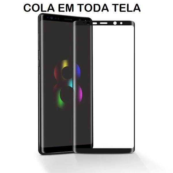 Pelicula de Vidro Galaxy Note 8 - 5D Curvada Cola a Tela Toda - M3