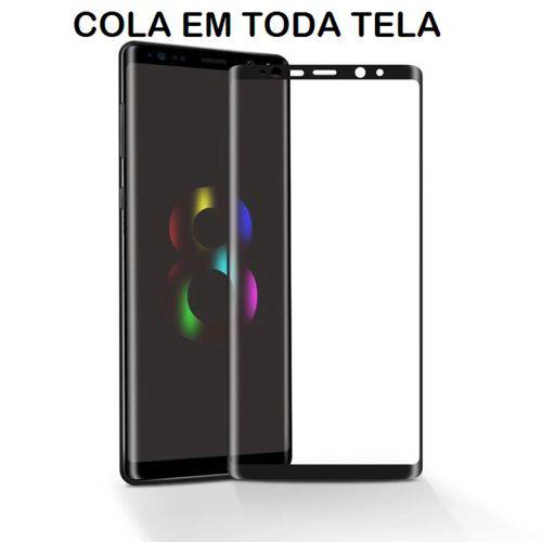 Tudo sobre 'Pelicula de Vidro Galaxy Note 8 - 5d Curvada Cola a Tela Toda'