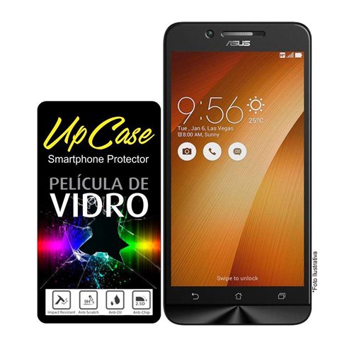 Tudo sobre 'Pelicula De Vidro Upcase Para Celular Smartphone Asus Zenfone Go 5.0 Zc500tg'