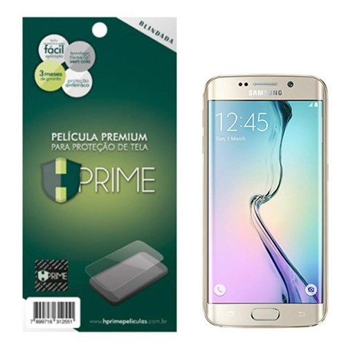 Película Hprime Blindada Para Samsung Galaxy S6 Edge - Cobre A Parte Curva Da Tela