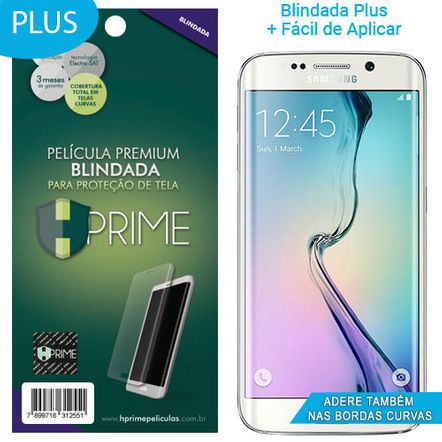 Película Hprime Curves Plus para Samsung Galaxy S6 Edge - Cobre Parte Curva da Tela