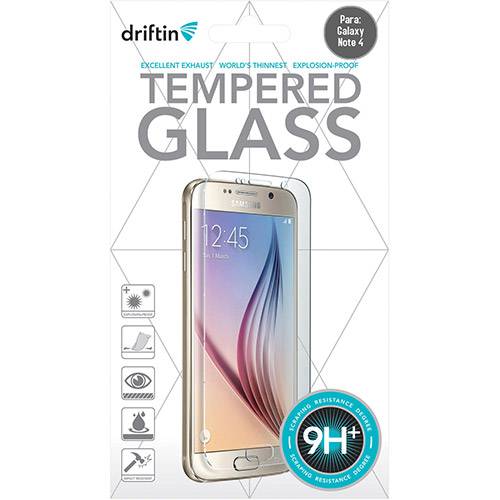 Película para Celular de Vidro Temperado Transparente Galaxy Note 4 - Driftin