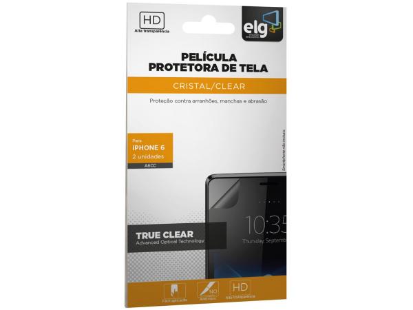 Tudo sobre 'Película Protetora para IPhone 6 Transparente - ELG'