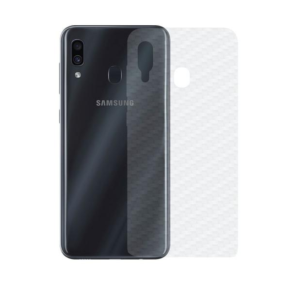 Película Traseira Fibra de Carbono Transparente para Samsung Galaxy A20 - Gorila Shield