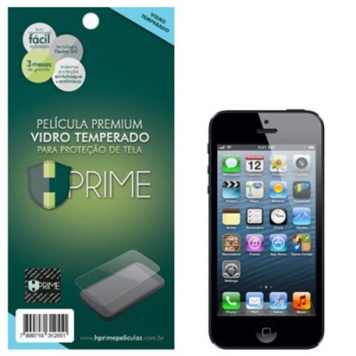 Película Vidro Temperado Premium HPrime IPhone 5 5S se