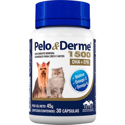 Pelo & Derme 1500 - 45g 30 Capsúlas - FR436902-1
